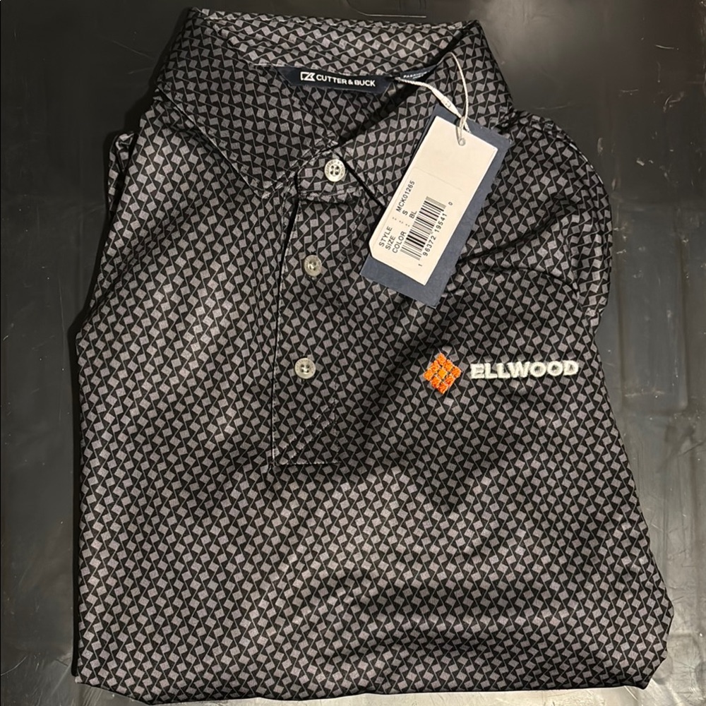 Cutter & Buck Black Polo Shirt with Classic Style